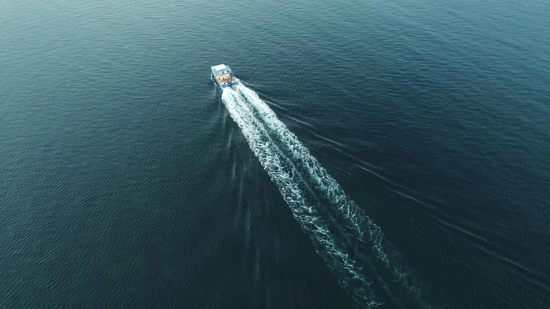 Boat in the ocean