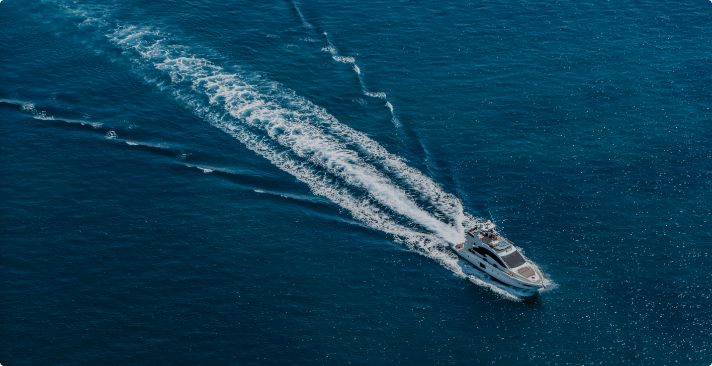 Boat in the ocean