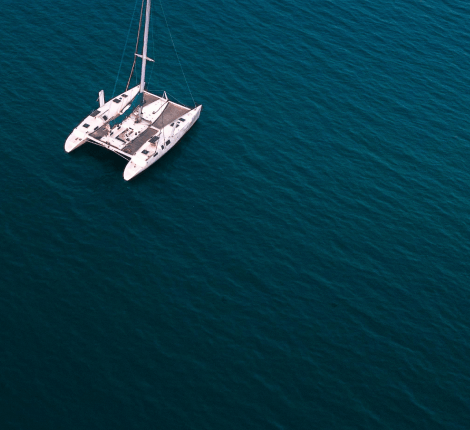 Boat in the ocean